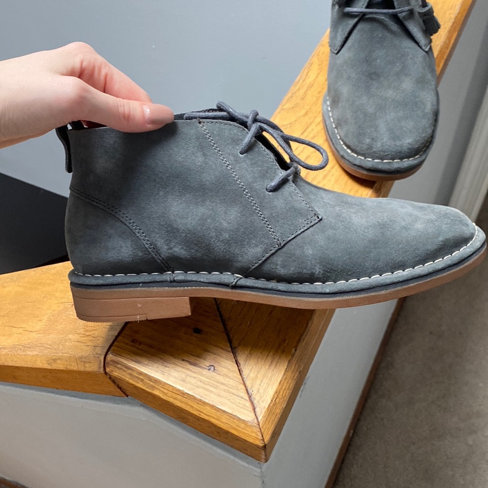 Hush puppies gray shoes